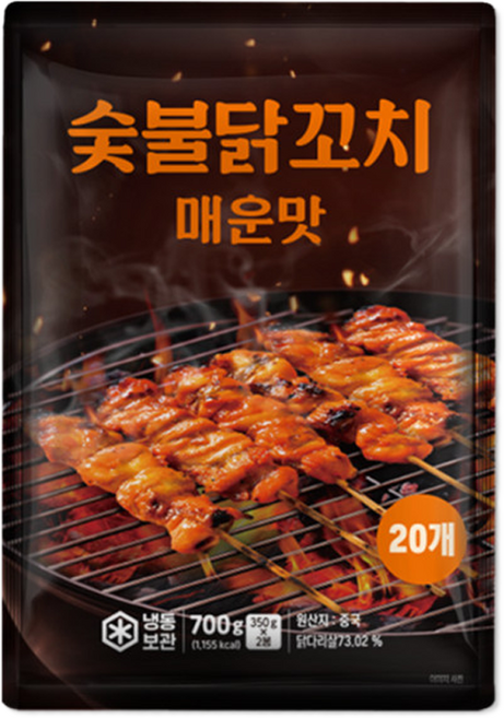 식자재왕 숯불 닭꼬치 매운맛, 1개, 700g