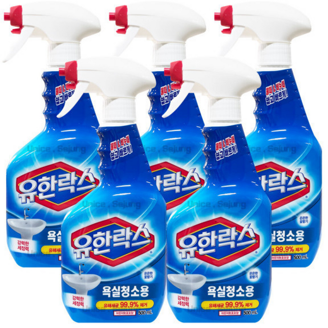 유한락스 욕실청소용 / 세면대 변기 물때 비누때 제거, 5개