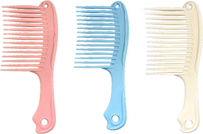 굵은 도끼빗 넓은 머리빗, 1개, 랜덤