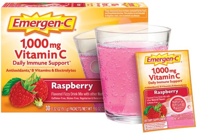 이머전씨 이머전씨 비타민 C 1000mg 30팩 산딸기맛 Emergen C, 1개, 273g - 쿠팡
