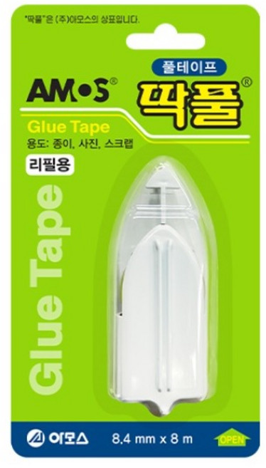 서락 아모스 딱풀 풀테이프 리필 8.4mmx8m (1개입)