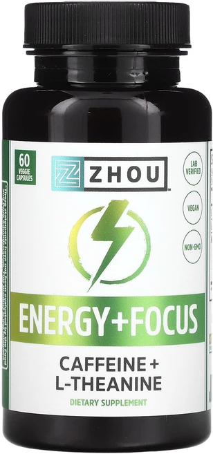 Zhou Nutrition 콘센트레이션 앤드 에너지 베지캡슐 60정, 60개, 1개 - 쿠팡