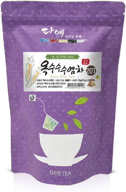 다예 삼각티백 옥수수수염차, 500mg, 20개입, 1개