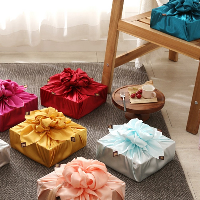 선물포장 보자기 한우 과일 명절선물 떡 큰보자기 108cm, 1개, 진자주색