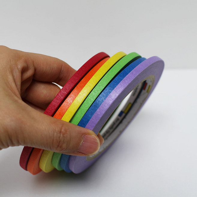 유로셀 마스킹테이프 5mm (0.5cm)x 40M /종이테이프/ 미술재료/건축, 770V퍼플:  5mm(0.5cm) X40M, 퍼플, 1개