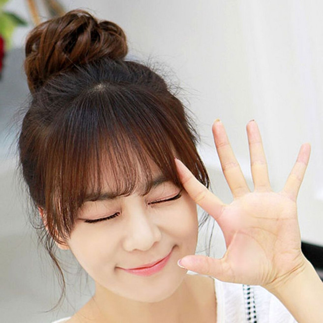 국산 똥머리 셀프 가발 회오리 곱창가발 올림머리, 체리브라운, 1개