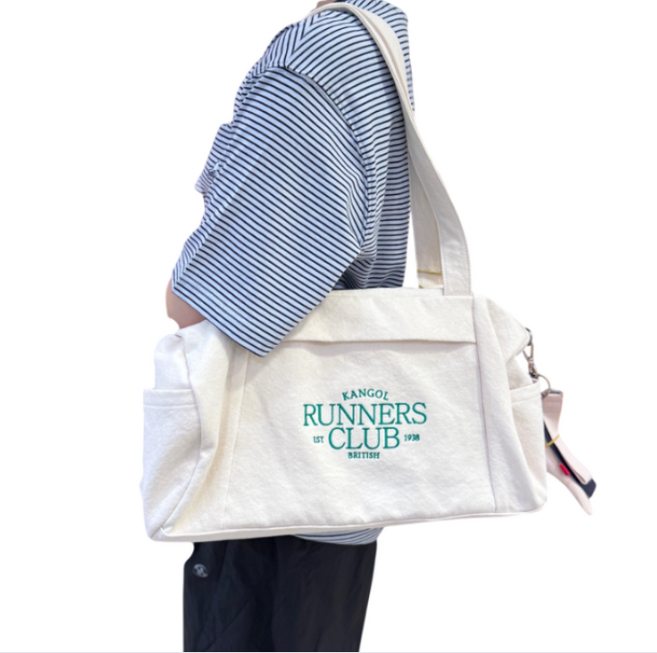 [국내정식매장] 캉골 가방 Kangol 바이오 캔버스 더플백 3976 아이보리 크로스백 슬링백, ONE