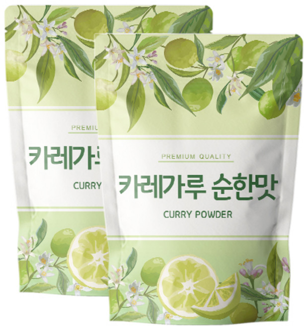 닥터릴리 카레 가루 커리 분말 순한맛, 2개, 500g