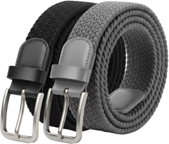 서플라이랩 1+1 고급 사각버클 웨빙 남성 벨트 허리띠