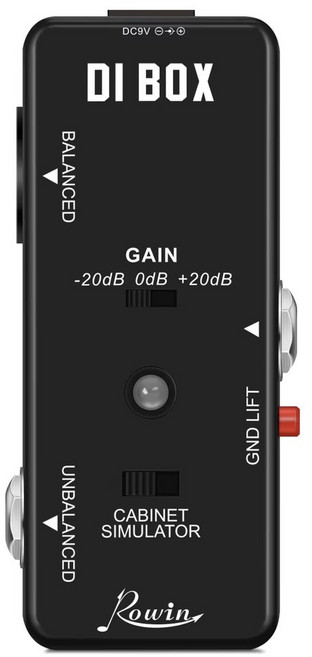 Rowin Noise Gate 페달 기타 딜레이 코러스 Vibrolo Phaser 부스터, DI BOX, 1개