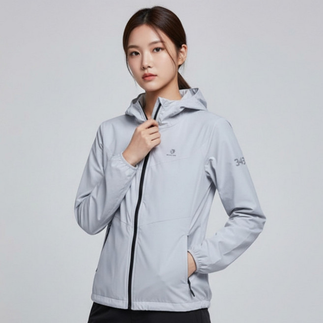 블랙야크 여성 경량 등산 방풍 후드 바람막이 자켓
