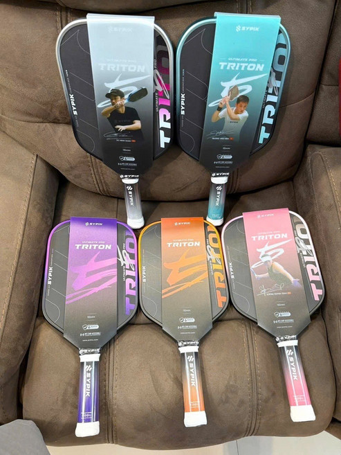 SYPIK Triton Ultimate Pro 板式匹克球拍, 橘色,粉紅色,青藍色,黑色, 3個