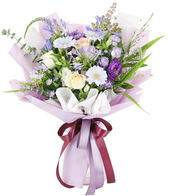 플라워시티(당일배송) 우아한 사랑 [ST-C628] - 꽃다발 전국꽃배달서비스 당일수령 예약배송 생일 축하 기념일 사랑고백 생화 꽃선물, ST-C628, 1개