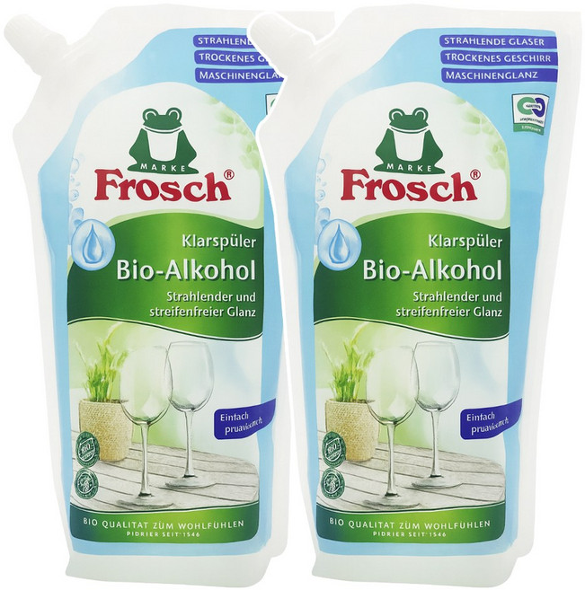 프로쉬 식기세척기 헹굼 보조용 린스 리필, 750ml, 2개