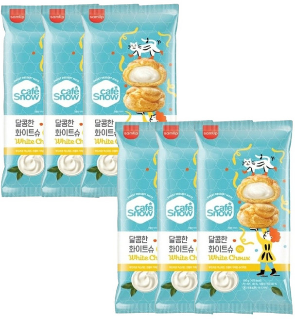 삼립 냉동 아이스 화이트슈 150g(8개입) x 6봉 + 은나노or친환경아이스팩, 6개, 150g