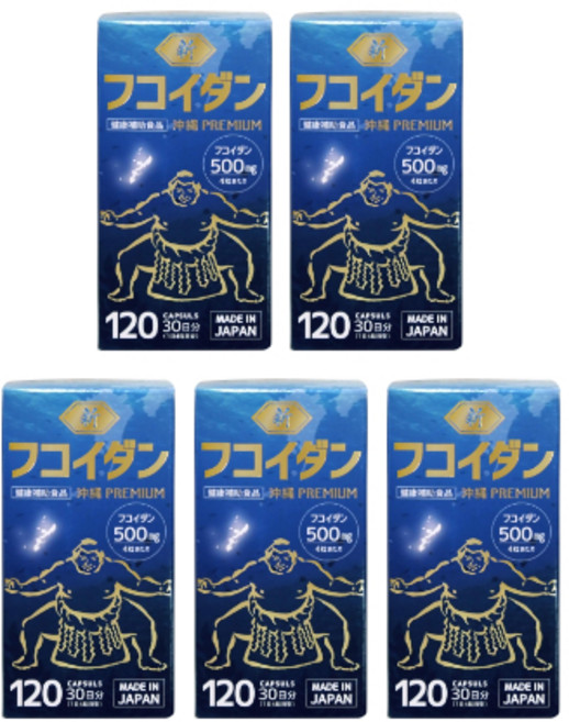 신후코이단 오키나와 프리미엄 30일분, 120정, 5개