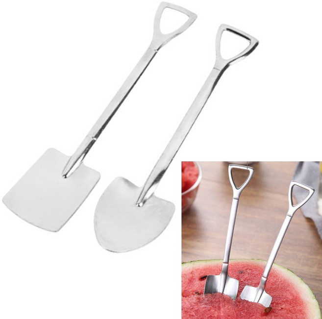 요거트스푼 카페수저 과일스푼 요플레스푼 미니스푼 자취선물, 삼각삽, 1개