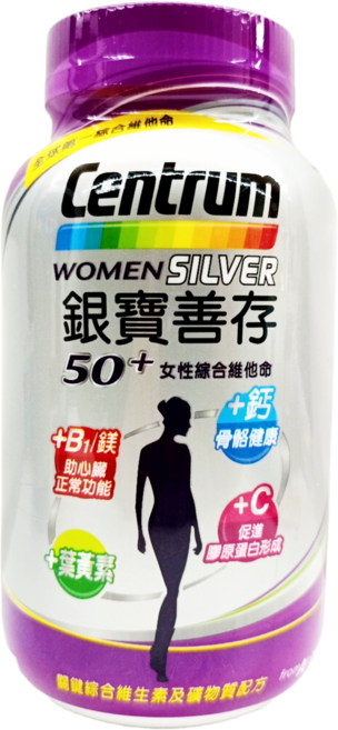 Centrum 銀寶善存50+女性綜合維他命, 290顆, 1罐