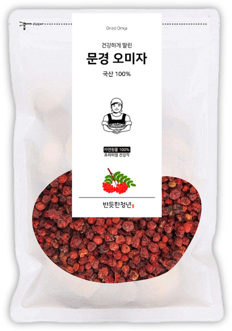 반듯한청년 세척 건조 문경건오미자 1kg 국산100%, 1개, 1개입