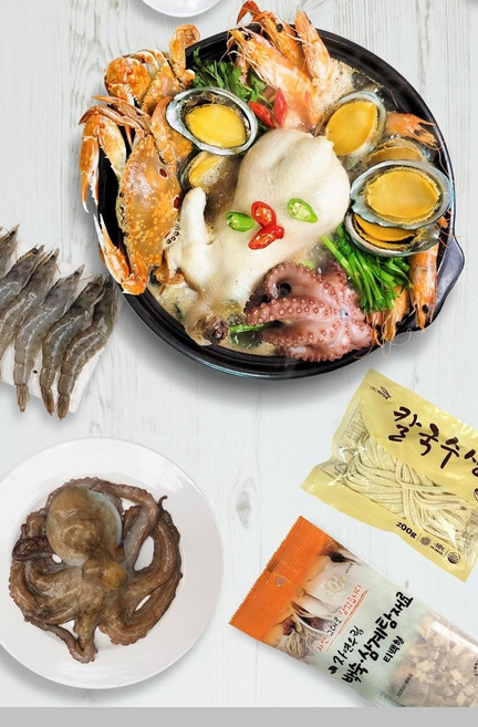 동명 바다보양식 해신탕 해물 닭백숙 세트, 1세트, 1.5kg