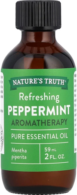 Nature's Truth 퓨어 에센셜 오일 상쾌한 페퍼민트 59ml(2fl oz) Truth (네이처스 트루스) - 쿠팡