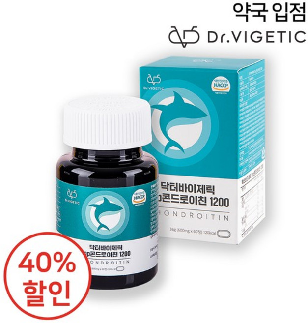 닥터바이제틱 Top 콘드로이친 1200, 60정, 1박스