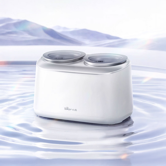 MINELLO 곰돌이 듀얼 미니세탁기 소형세탁기 속옷전용 양말 아기옷 분리세탁 미니세탁기 1인가구 자취 원룸 세컨세탁기 저소음 컴팩트 디자인 간편사용 위생관리 미니 워시 가정용, 화이트, ML -클린 케어(세탁+탈수)