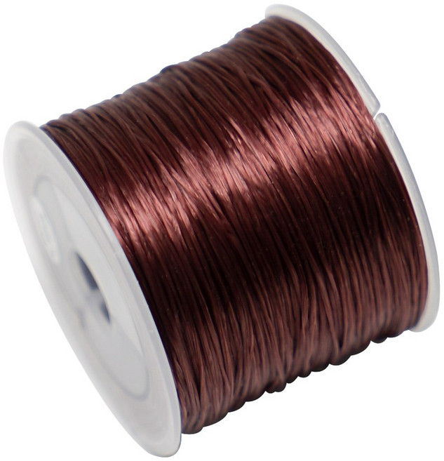 디어플레이스 0.8mm 플랫 팔찌 탄성줄 100m 탄성끈 비즈공예, 1개, 19.라이트브라운