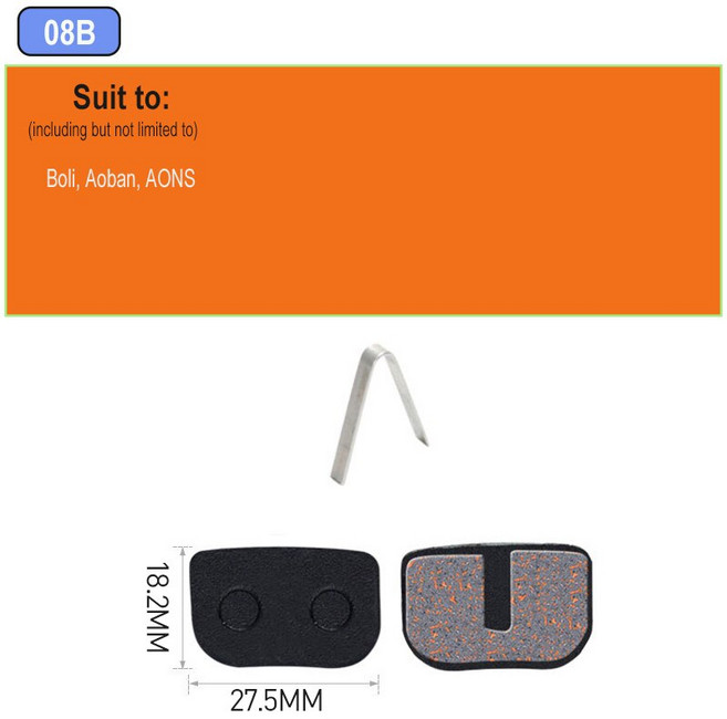 2 Pair (4pcs) MTB 자전거 유압 디스크 브레이크 패드 b01s 용 세미 메탈릭 브레이크 패드 SRAM AVID HAYES Magura ZOOM Cycling P