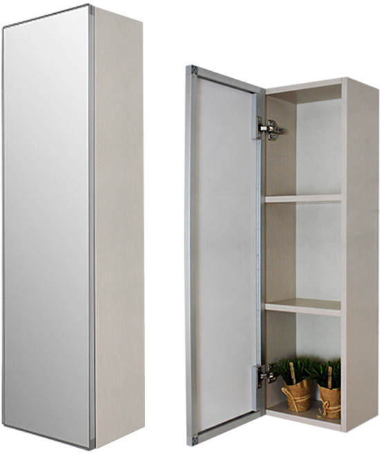 파랑 거울 보조장, 화이트, 1개