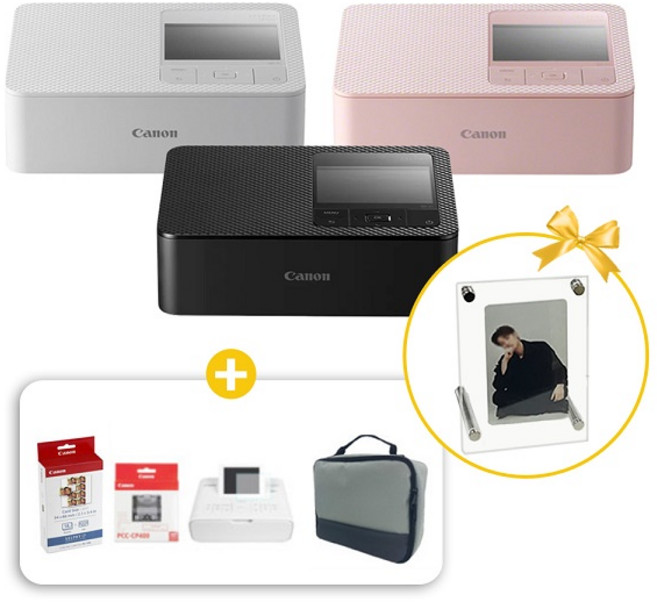 캐논 셀피 CP1500+KC-18IL+필름+카세트+파우치세트, CP1500화이트+KC18IL+필름카세트파우치
