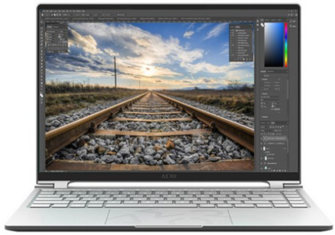 기가바이트 2023 에어로 14 OLED BMF 코어i7 인텔 13세대 지포스 RTX 4050, Twilight Silver, 1024GB, 16GB, Free DOS, GIGABYTE AERO 14 BMF OLED