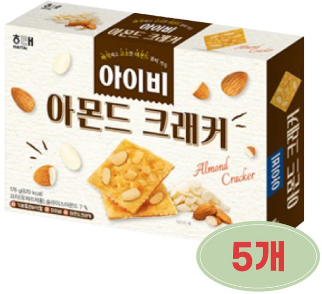 [모이다] 바삭하고 고소한 아이비 아몬드크래커, 5개