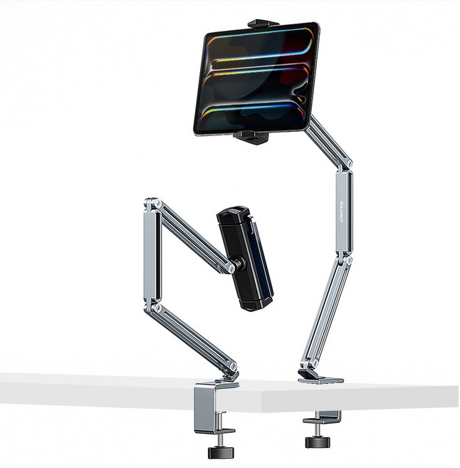 맥머트 아이패드 거치대 태블릿 거치대 태블릿암 스마트폰 아이패드 침대 책상, 실버