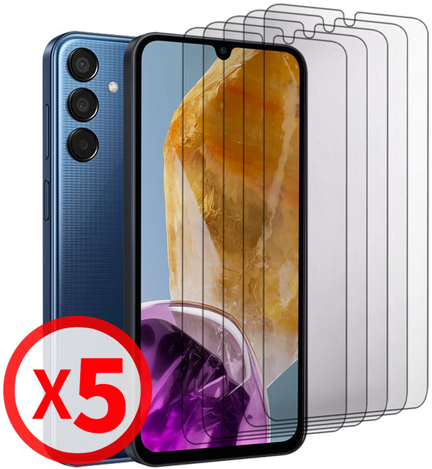 스톤스틸 1+1+1+1+1 갤럭시 와이드7 고투명 액정 보호 강화유리 필름, 5개