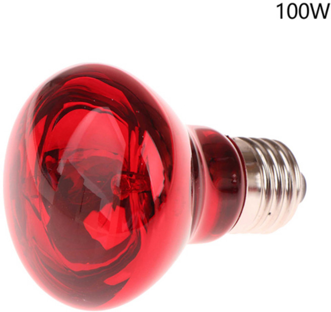 2540506075100W E27 UVA 가금류 전구 적외선 야간 조명 식물 양서류 파충류 애완 동물을 날 가금류 난방 전구, [05] 100W
