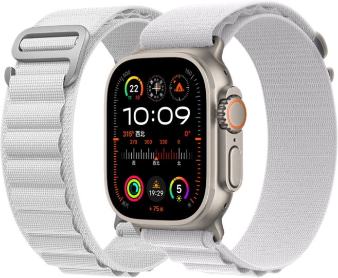 애플워치 호환 스포츠 알파인 루프 스트랩 울트라1/2/3 11 10 9 8 7 3 SE1/2/3, 스타라이트, 1개