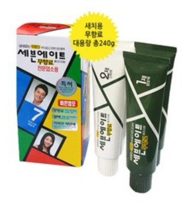 동성제약 세븐에이트 대용량240gx1개 칼라크림 염색약 새치염색약 헤어컬러, 6호(자연스런갈색), 1개