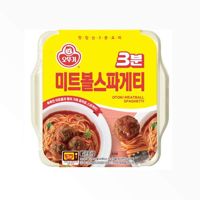 오뚜기 3분 미트볼 스파게티 280g x 3개