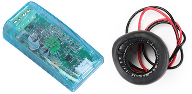 100A 통신 모듈 PZEM-004T TTL 260V 전류 전압 암페어 에너지 미터, 100A 호스트 및 폐쇄형, 1