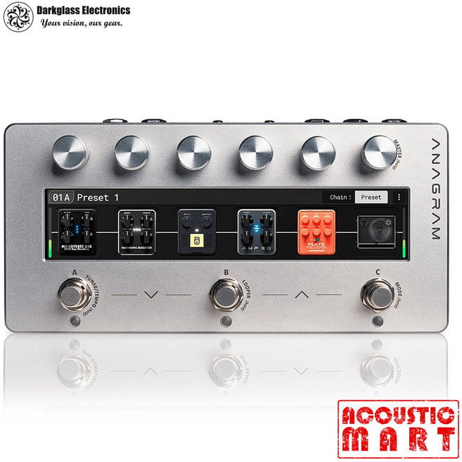 다크글래스 다크글래스 멀티이펙터 ANAGRAM 베이스기타 이펙터, 1개