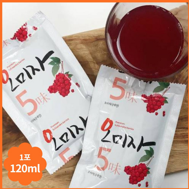 찐노마진몰 문경 오미자 즙 원액 파우치 120ml 50포 100포 150포, 50개