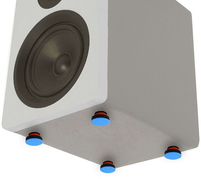 우퍼 스피커 음질향상 효과 방진패드 층간소음 소음방지 받침대 매트 억제 보정 부밍 왜곡, 말랑프레소 1개 (개당)