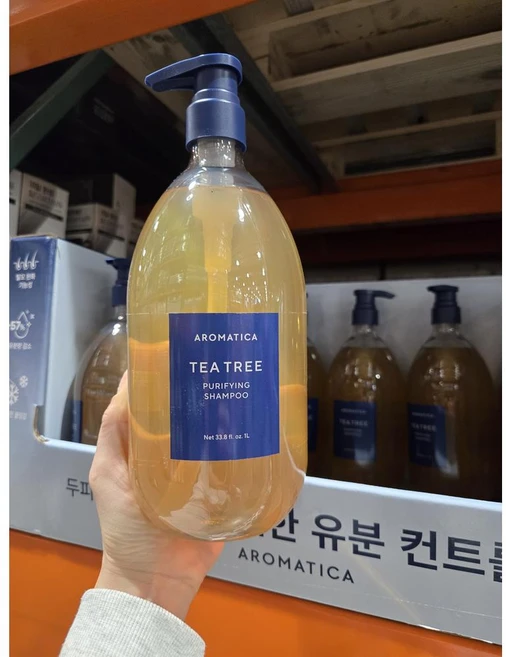 [국내 코스트코] Aromatica 아로마티카 티트리 퓨리파일 샴푸 1000ml, 1개, 1L - 쿠팡
