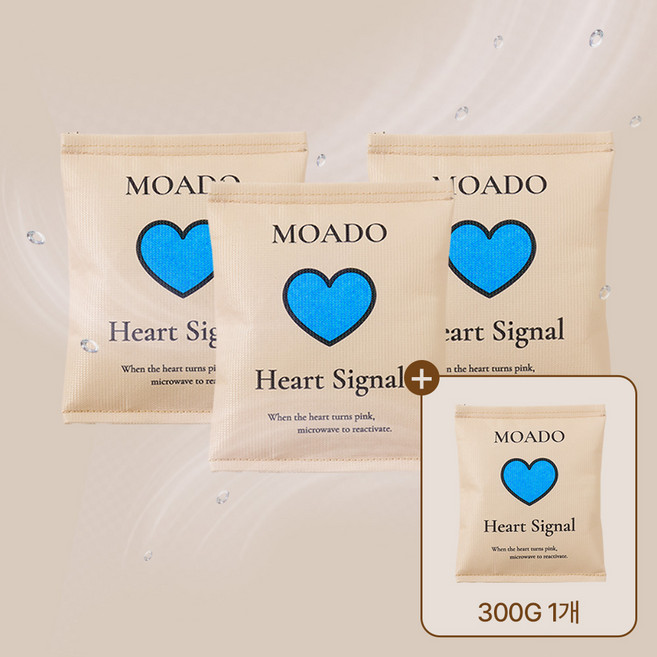 모아도 재사용 제습제 반영구 제습제 습기제거제 방습제 흡습제 moado, 300g, 4개