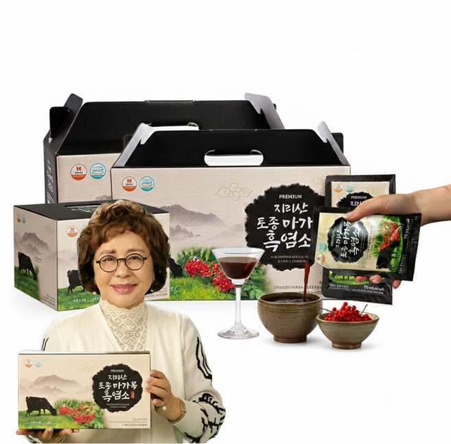 지리산 토종 마가목 흑염소 진액 프리미엄 엑기스, 4박스, 2.4L