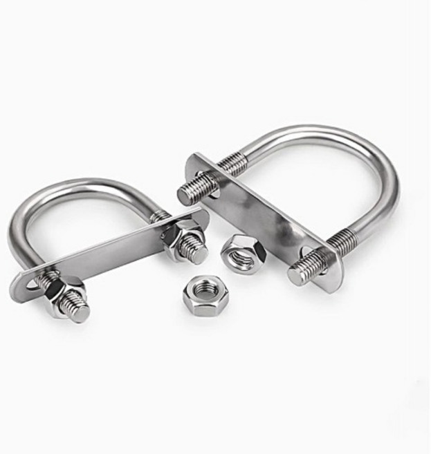 서진 U자형 스텐 둥근 클램프 파이프 배관 조인트 고정 너트 와셔 U볼트 6X18 22 33 42