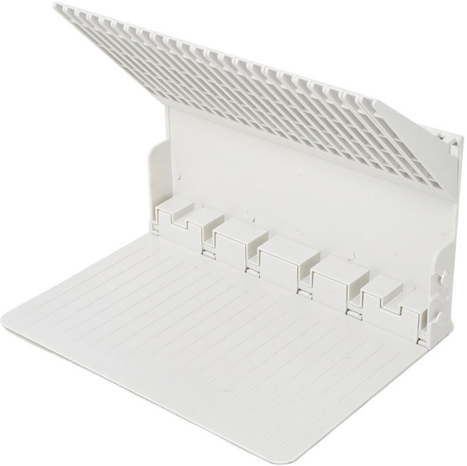 로직프리 쓰러지지 않는 책꽂이 칸막이 북엔드, 화이트