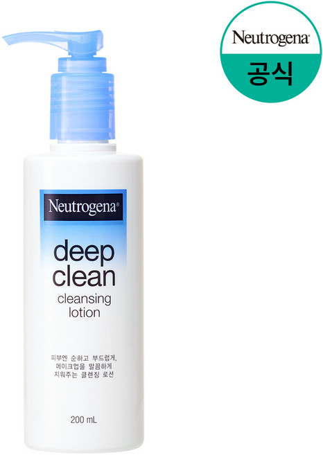 뉴트로지나 딥 클린 클렌징 로션, 200ml, 1개