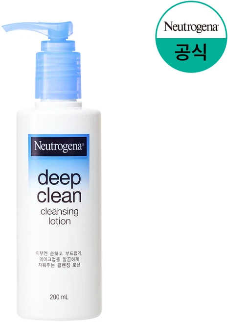 뉴트로지나 딥 클린 클렌징 로션, 200ml, 1개 - 쿠팡